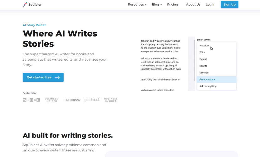 AI Tools for Novel Writing - Squibbler: Screenwriting and Novel Writing