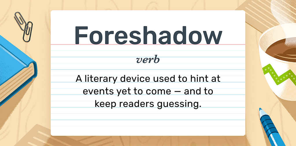 Foreshadow is a literary device used to hint at future events, creating suspense and engaging readers by subtly alluding to what lies ahead. It cleverly masks important occurrences, adding depth and intrigue to