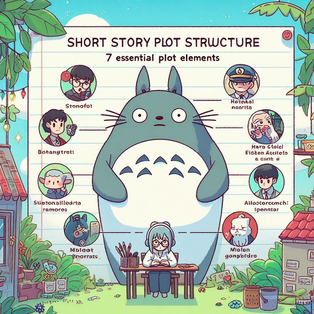 Short Story Writing -- Understanding the Short Story Plot -- This description explores the essential plot structure of a Totoro short story.