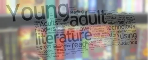 Young Adult Genre literature word cloud.